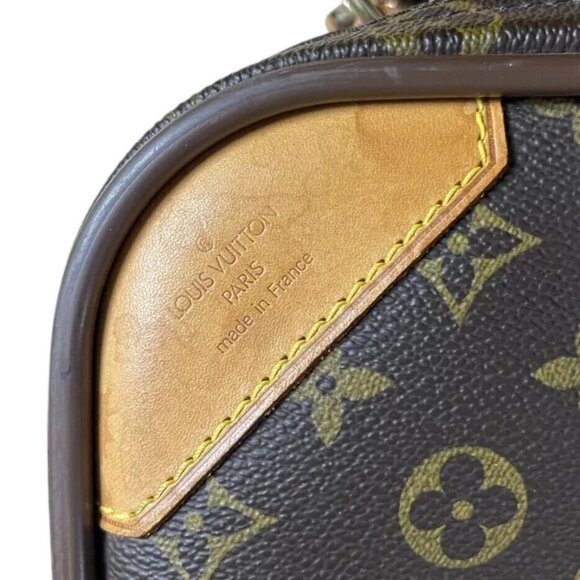 Louis Vuitton Monogram 21" Canvas Satellite 53 Soft Suitcase Leather LV Travel - Picture 12 of 16